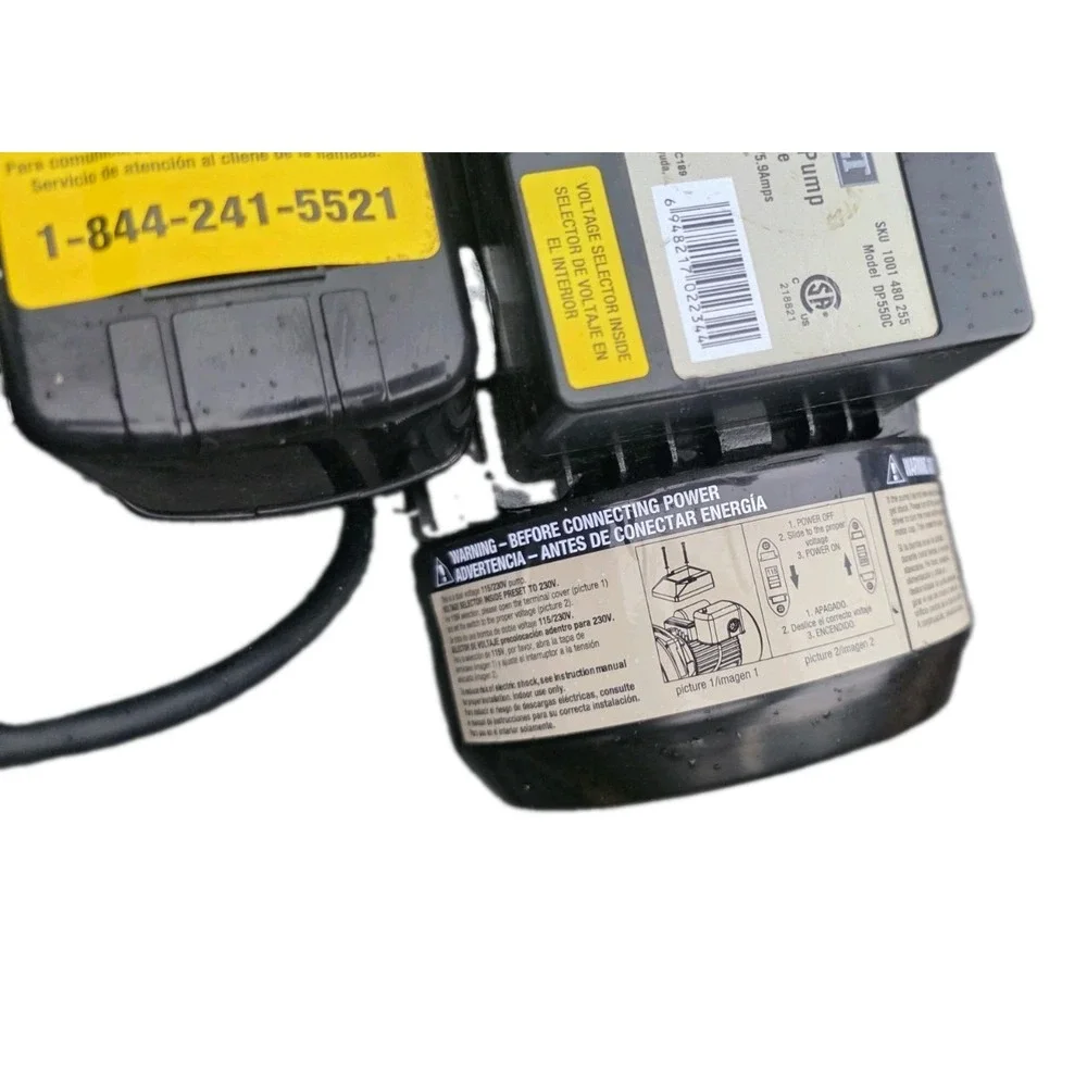 Everbilt DP550C Convertible Jet Pump 11 Gallon /Min.1 HP Cast-Iron 1001 480 255